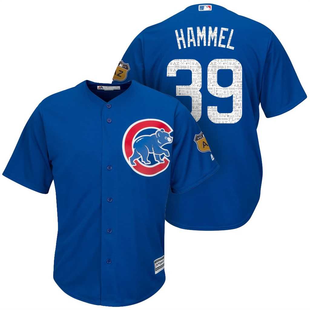 Men's Chicago Cubs #39 Jason Hammel 2017 Spring Training Cool Base Stitched MLB Jersey