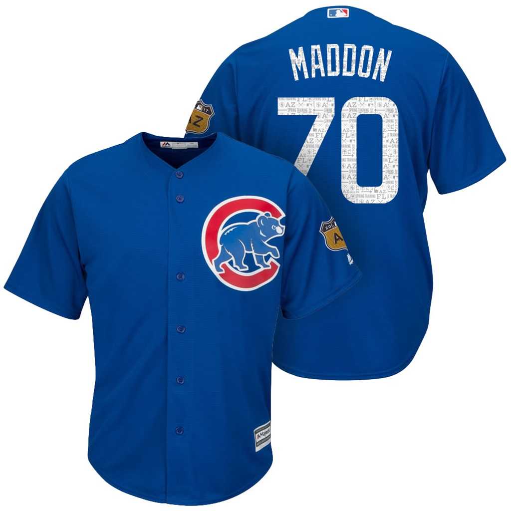 Men's Chicago Cubs #70 Joe Maddon 2017 Spring Training Cool Base Stitched MLB Jersey