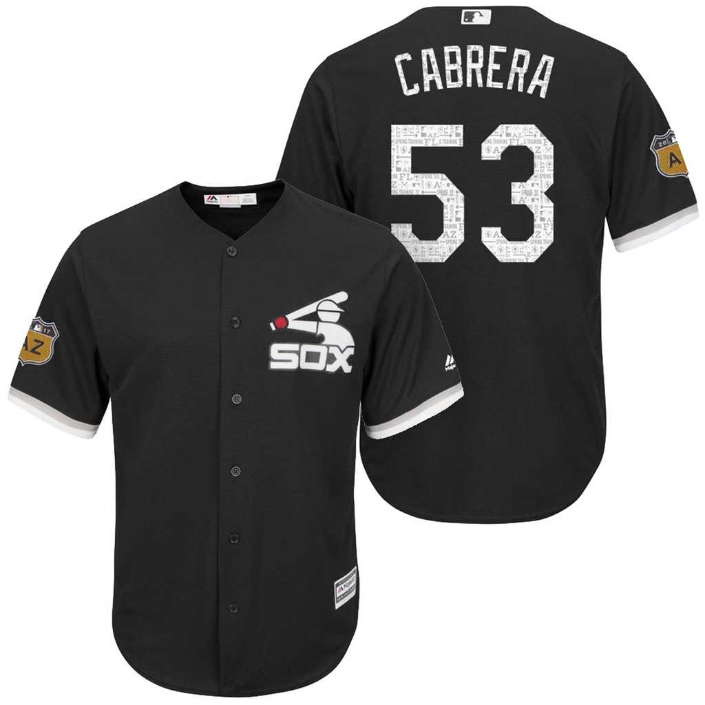 Men's Chicago White Sox #53 Melky Cabrera 2017 Spring Training Flex Base Authentic Collection Stitched Baseball Jersey
