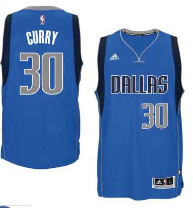 Men's Dallas Mavericks #30 Seth Curry adidas Royal Blue Swingman climacool Jersey