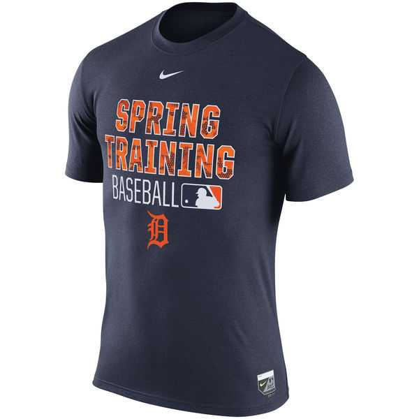 Men's Detroit Tigers Nike Navy 2016 Authentic Collection Legend Team Issue Spring Training Performance T-Shirt