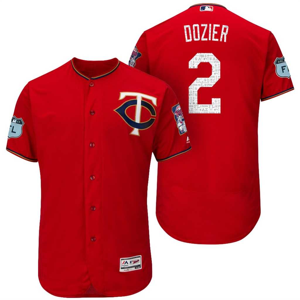 Men's Minnesota Twins #2 Brian Dozier 2017 Spring Training Flex Base Authentic Collection Stitched Baseball Jersey