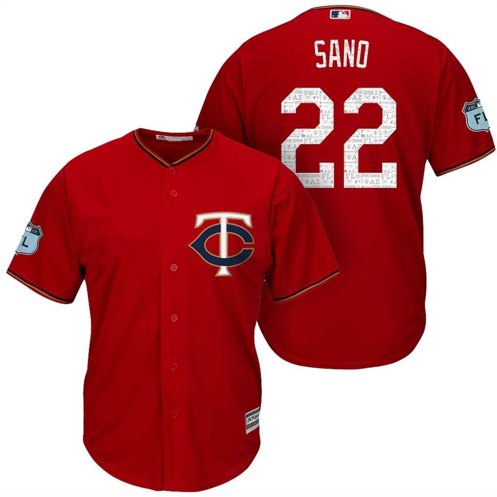 Men's Minnesota Twins #22 Miguel Sano 2017 Spring Training Cool Base Stitched MLB Jersey