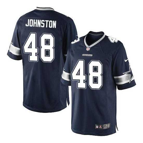 Men's Nike Dallas Cowboys #48 Daryl Johnston Navy Blue Limited Home Jersey