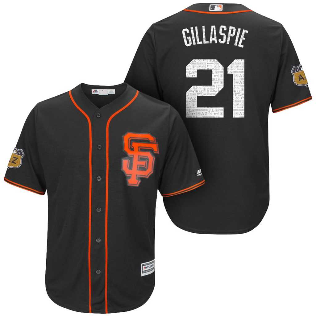 Men's San Francisco Giants #21 Conor Gillaspie 2017 Spring Training Cool Base Stitched MLB Jersey