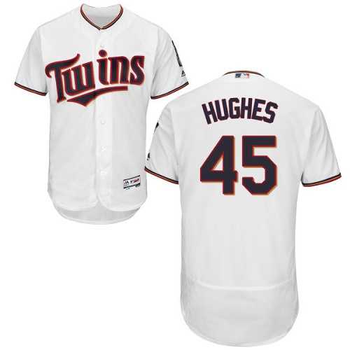 Minnesota Twins #45 Phil Hughes White Flexbase Authentic Collection Stitched MLB Jersey