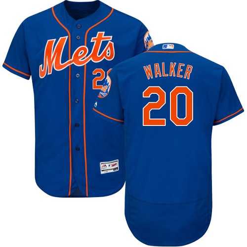 New York Mets #20 Neil Walker Blue Flexbase Authentic Collection Stitched MLB Jersey