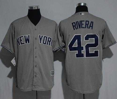 New York Yankees #42 Mariano Rivera Grey New Cool Base Stitched MLB Jersey