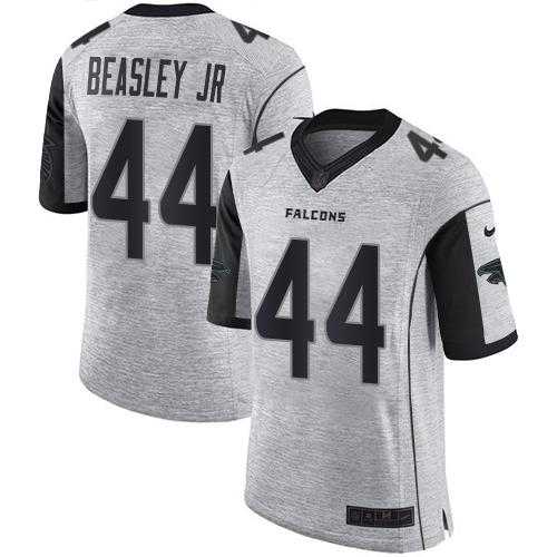 Nike Atlanta Falcons #44 Vic Beasley Jr Gray Men's Stitched NFL Limited Gridiron Gray II Jersey