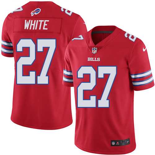 Nike Buffalo Bills #27 Tre'Davious White Red Men's Stitched NFL Limited Rush Jersey