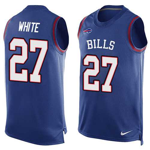Nike Buffalo Bills #27 Tre'Davious White Royal Blue Team Color Men's Stitched NFL Limited Tank Top Jersey