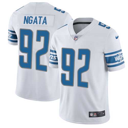 Nike Detroit Lions #92 Haloti Ngata White Men's Stitched NFL Limited Jersey
