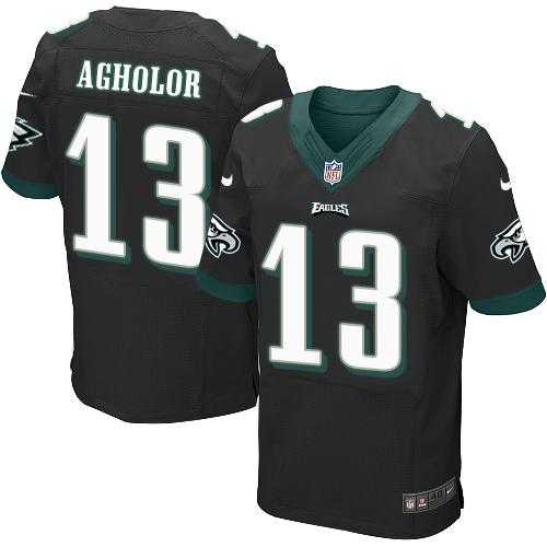 Nike Philadelphia Eagles #13 Nelson Agholor Black Alternate Men's Stitched NFL New Elite Jersey