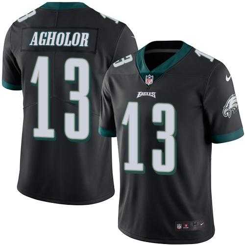 Nike Philadelphia Eagles #13 Nelson Agholor Black Men's Stitched NFL Limited Rush Jersey