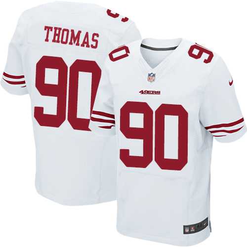 Nike San Francisco 49ers #90 Solomon Thomas White Men's Stitched NFL Elite Jersey