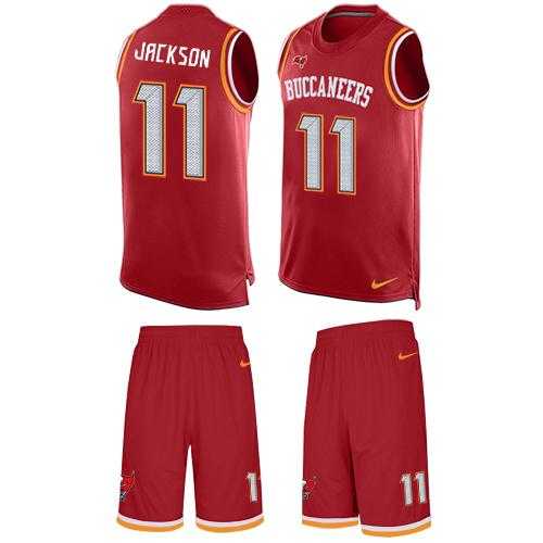 Nike Tampa Bay Buccaneers #11 DeSean Jackson Red Team Color Men's Stitched NFL Limited Tank Top Suit Jersey