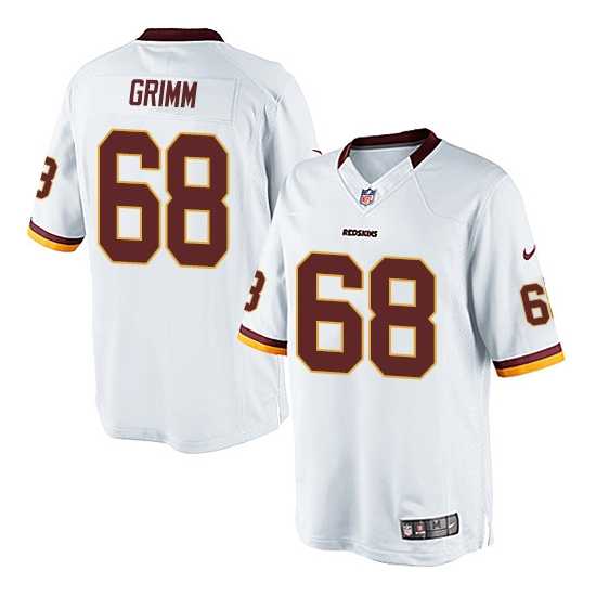 Nike Washington Redskins #68 Russ Grimm White Limited Jersey