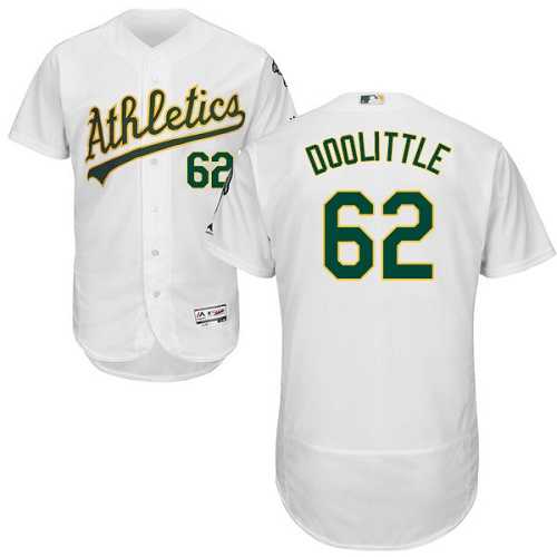 Oakland Athletics #62 Sean Doolittle White Flexbase Authentic Collection Stitched MLB Jersey