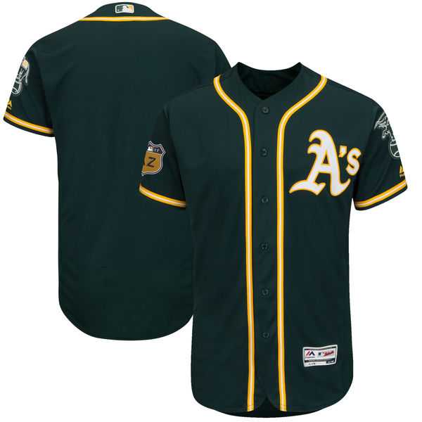Oakland Athletics Blank Green 2017 Spring Training Flexbase Authentic Collection Stitched Baseball Jersey