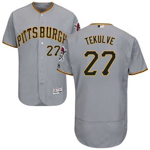 Pittsburgh Pirates #27 Kent Tekulve Grey Flexbase Authentic Collection Stitched MLB Jersey