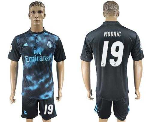 Real Madrid #19 Modric Away Soccer Club Jersey