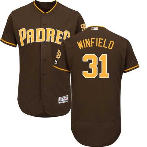 San Diego Padres #31 Dave Winfield Brown Flexbase Authentic Collection Stitched MLB Jersey