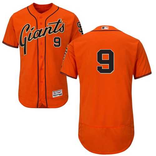San Francisco Giants #9 Brandon Belt Orange Flexbase Authentic Collection Stitched MLB Jersey