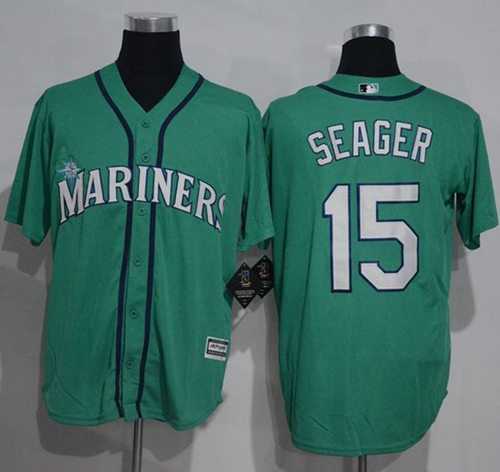 Seattle Mariners #15 Kyle Seager Green New Cool Base Stitched MLB Jersey