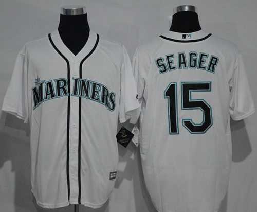 Seattle Mariners #15 Kyle Seager White New Cool Base Stitched MLB Jersey
