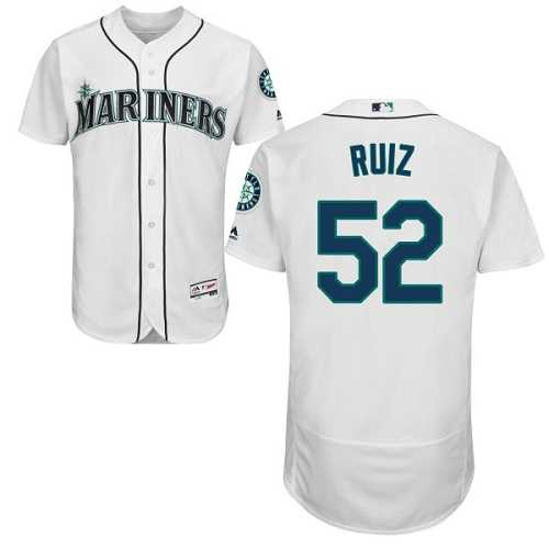 Seattle Mariners #52 Carlos Ruiz White Flexbase Authentic Collection Stitched MLB Jersey