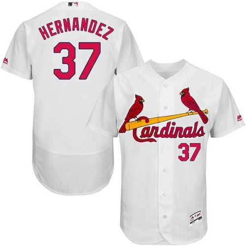 St.Louis Cardinals #37 Keith Hernandez White Flexbase Authentic Collection Stitched MLB Jersey