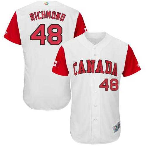 Team Canada #48 Scott Richmond White 2017 World Baseball Classic Authentic Stitched MLB Jersey
