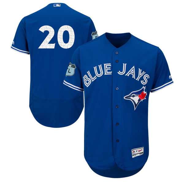 Toronto Blue Jays #20 Josh Donaldson Blue 2017 Spring Training Flexbase Authentic Collection Stitched Baseball Jersey