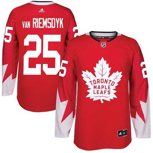 Toronto Maple Leafs #25 James Van Riemsdyk Red Alternate Stitched NHL Jersey