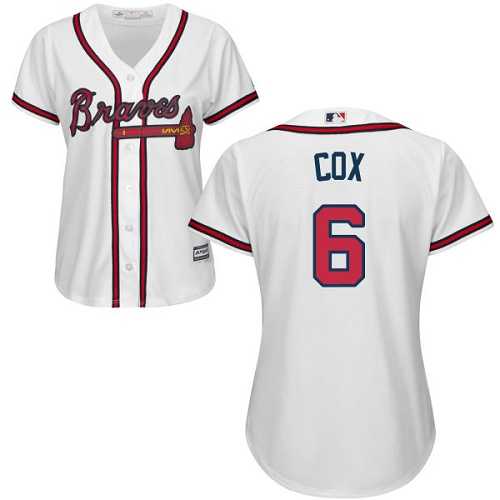 Women's Atlanta Braves #6 Bobby Cox White Home Stitched MLB Jersey
