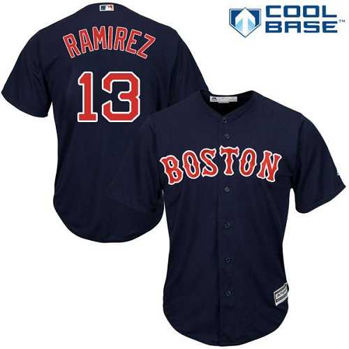 Women's Boston Red Sox #13 Hanley Ramirez Navy Blue Alternate Stitched MLB Jersey