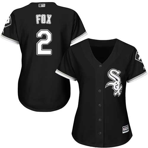 Women's Chicago White Sox #2 Nellie Fox Black Alternate Stitched MLB Jersey