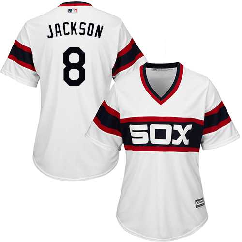 Women's Chicago White Sox #8 Bo Jackson White Alternate Home Stitched MLB Jersey