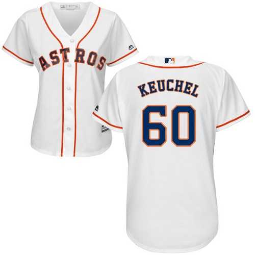 Women's Houston Astros #60 Dallas Keuchel White Home Stitched MLB Jersey