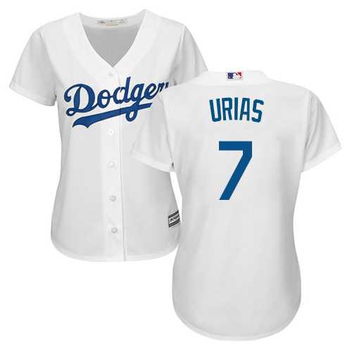 Women's Los Angeles Dodgers #7 Julio Urias White Home Stitched MLB Jersey