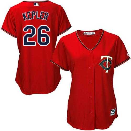 Women's Minnesota Twins #26 Max Kepler Red Alternate Stitched MLB Jersey