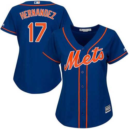 Women's New York Mets #17 Keith Hernandez Blue Alternate Stitched MLB Jersey