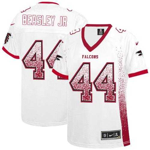 Women's Nike Atlanta Falcons #44 Vic Beasley Jr White Stitched NFL Elite Drift Fashion Jersey