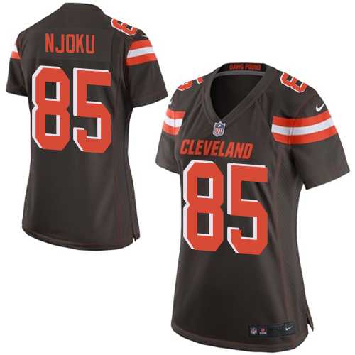 Women's Nike Cleveland Browns #85 David Njoku Brown Team Color Stitched NFL New Elite Jersey