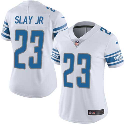 Women's Nike Detroit Lions #23 Darius Slay Jr White Stitched NFL Limited Jersey