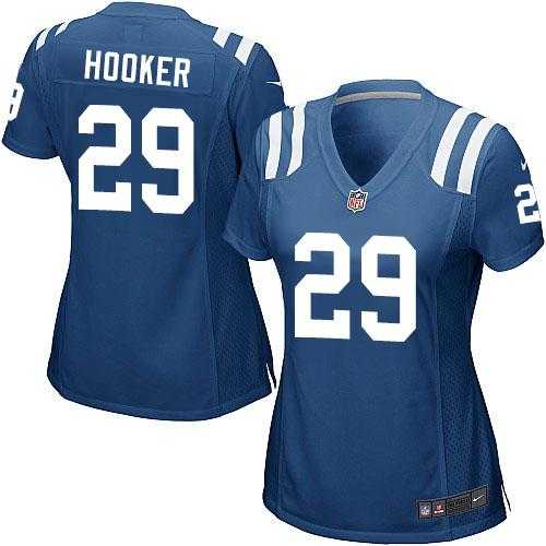 Women's Nike Indianapolis Colts #29 Malik Hooker Royal Blue Team Color Stitched NFL Elite Jersey