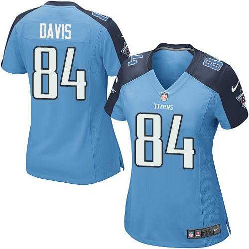 Women's Nike Tennessee Titans #84 Corey Davis Light Blue Team Color Stitched NFL Elite Jersey
