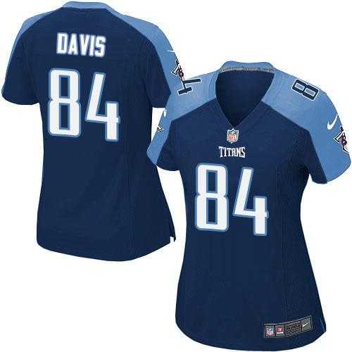 Women's Nike Tennessee Titans #84 Corey Davis Navy Blue Alternate Stitched NFL Elite Jersey