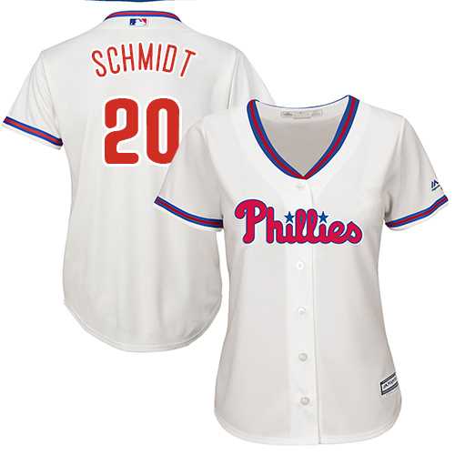 Women's Philadelphia Phillies #20 Mike Schmidt Cream Alternate Stitched MLB Jersey