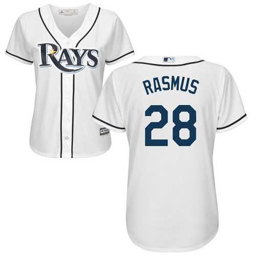 Women's Tampa Bay Rays #28 Colby Rasmus White Home Stitched MLB Jersey
